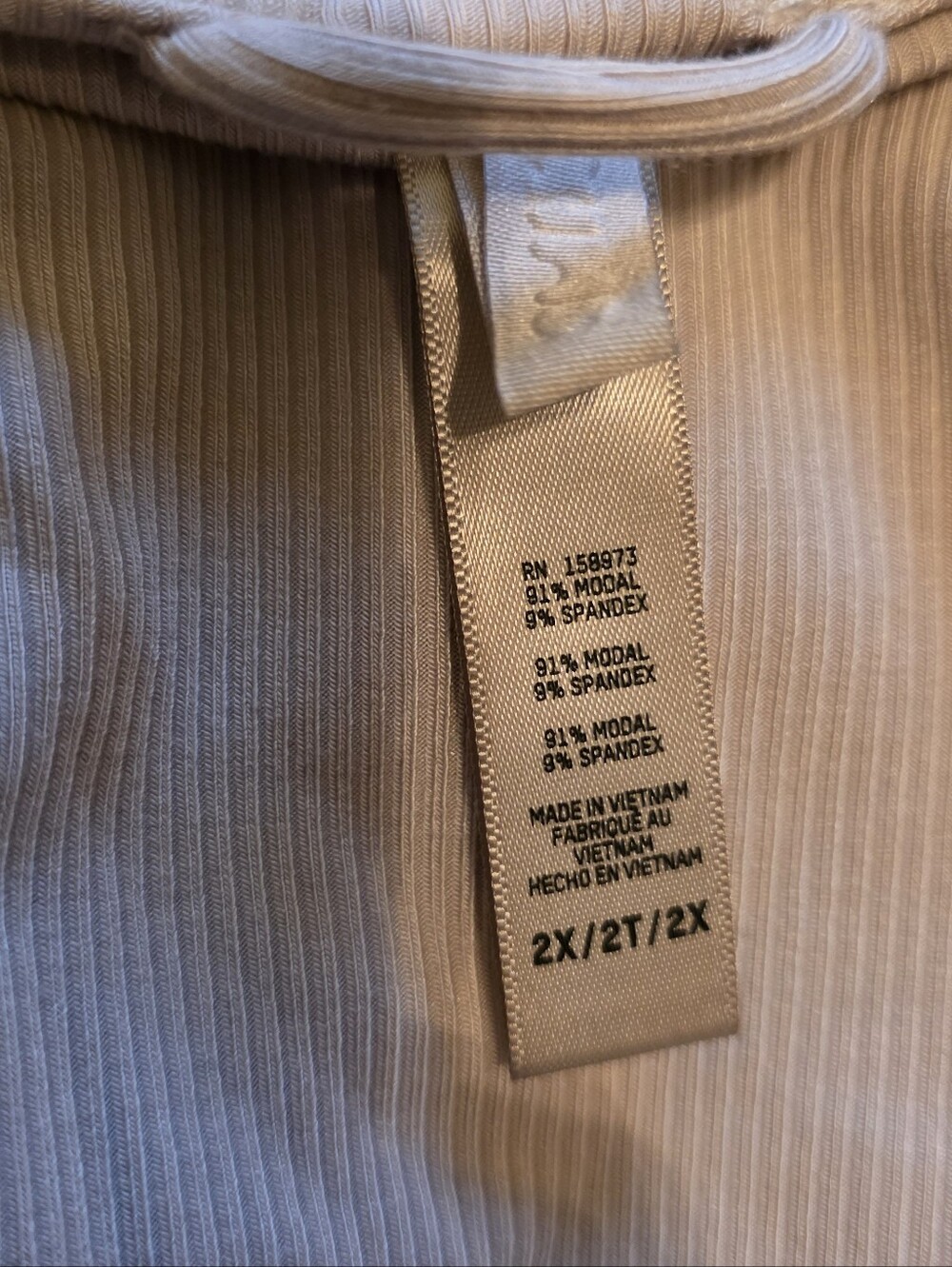 Skims Modal Ribbed Robe 2x Taupe - Picture 4 of 9